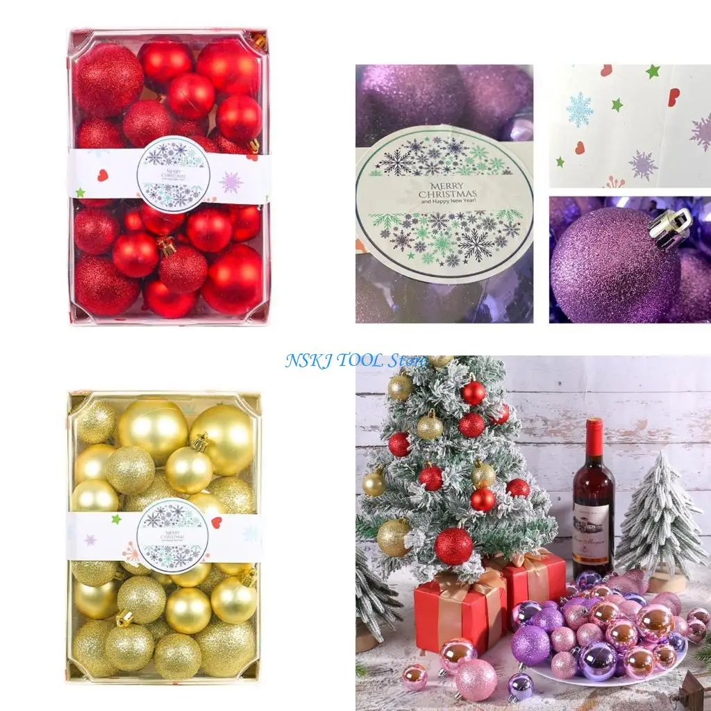 L8RC Colorful Christmas Balls Christmas Tree Ornaments Ball Hanging Tree Pendants
L8RC Colorful Christmas Balls Christmas Tree Ornaments Ball Hanging Tree Pendants
