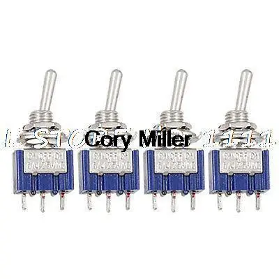 AC 125V 6A SPDT 3 Terminals Latching Toggle Switches Blue
AC 125V 6A SPDT 3 Terminals Latching Toggle Switches Blue