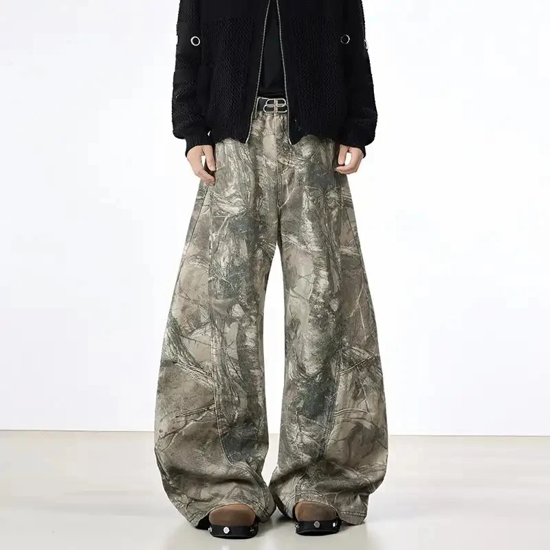 2026 Autumn Winter American Street Style Camouflage Print Cargo Pants For Men Vintage Retro Stylish Loose Wide Leg Casual Pants
2026 Autumn Winter American Street Style Camouflage Print Cargo Pants For Men Vintage Retro Stylish Loose Wide Leg Casual Pants