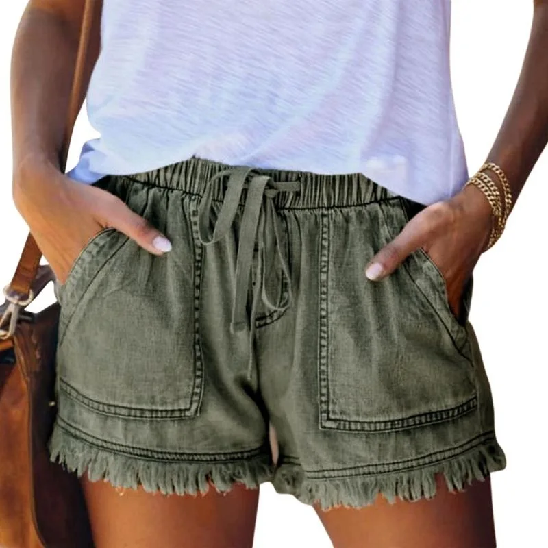 High Waist Elastic Shorts Women's Denim Shorts Comfortable Fit High Waist Cross-Border Fashion Spring 2026 Details as per ...
High Waist Elastic Shorts Women's Denim Shorts Comfortable Fit High Waist Cross-Border Fashion Spring 2026 Details as per ...