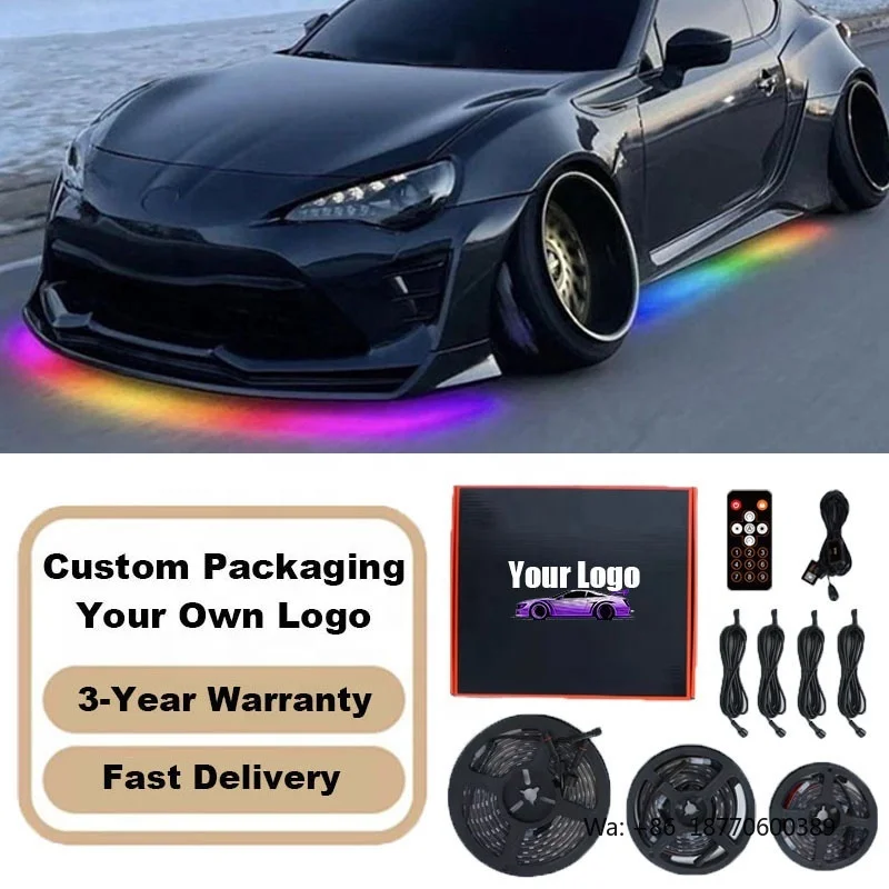 Custom Design Pro Under Glow IP68 Waterproof Flowing RGBIC Underbody LED Car 6 Pcs Chasing Underglow Light Kit for Cars
Custom Design Pro Under Glow IP68 Waterproof Flowing RGBIC Underbody LED Car 6 Pcs Chasing Underglow Light Kit for Cars