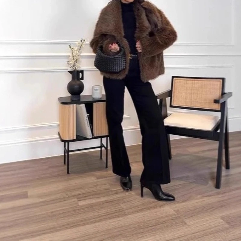 Hot Sale Imitation Fox Imitation Fur Coat Women's Lapel Long Sleeve Faux Fur Jacket Winter
Hot Sale Imitation Fox Imitation Fur Coat Women's Lapel Long Sleeve Faux Fur Jacket Winter