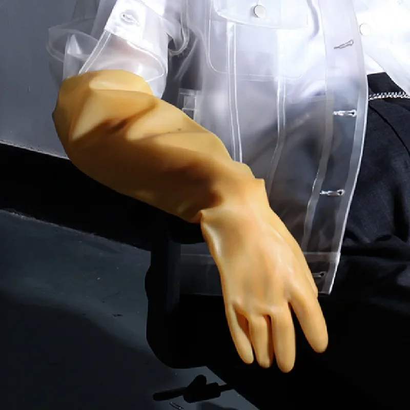 Skin Color Rubber Gloves Long Ebow Length Industrial Stylish Chic Insulation Acid and Alkali Resistance Battery Factory Use
Skin Color Rubber Gloves Long Ebow Length Industrial Stylish Chic Insulation Acid and Alkali Resistance Battery Factory Use