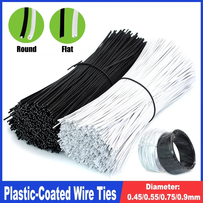 Cable Wrap Organizer Tie Plastic Coated Iron Wire Twist Ties Gardening Plant Climbing Vines Fastener Reusable Black/White
Cable Wrap Organizer Tie Plastic Coated Iron Wire Twist Ties Gardening Plant Climbing Vines Fastener Reusable Black/White