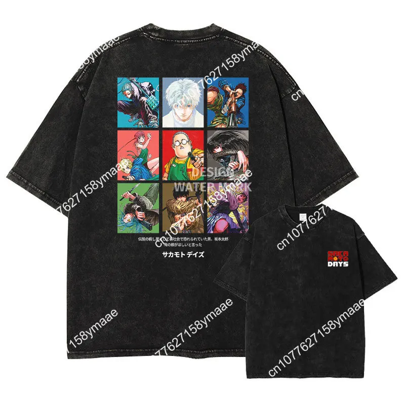 Anime Sakamoto Days T Shirts Vintage Washed Sakamoto Tarou T-shirt Oversized Short Sleeve Retro Tops Tees Men Girls 100% Cotton
Anime Sakamoto Days T Shirts Vintage Washed Sakamoto Tarou T-shirt Oversized Short Sleeve Retro Tops Tees Men Girls 100% Cotton