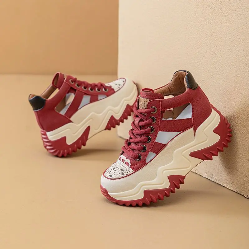 New fashionable thick-soled height-increasing dad shoes, casual, versatile and perforated breathable sports shoes
New fashionable thick-soled height-increasing dad shoes, casual, versatile and perforated breathable sports shoes
