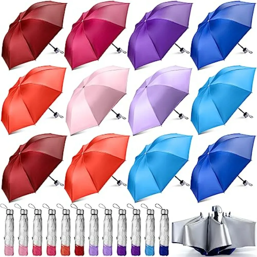 36 Pack Bulk Umbrellas Folding Windproof Compact Umbrella for Rain Sun Colorful Portable Mini Travel Umbrella Pack for Women Me
36 Pack Bulk Umbrellas Folding Windproof Compact Umbrella for Rain Sun Colorful Portable Mini Travel Umbrella Pack for Women Me