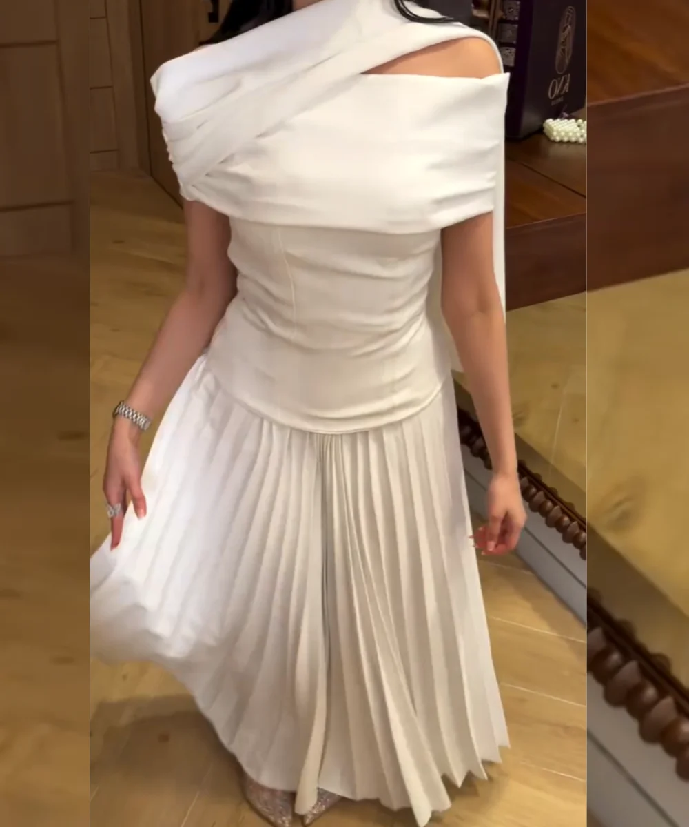 Customized Modern Style Jersey Pleat A-line Off-the-shoulder Midi Bespoke Occasion Luxury Party Dresses Simple
Customized Modern Style Jersey Pleat A-line Off-the-shoulder Midi Bespoke Occasion Luxury Party Dresses Simple