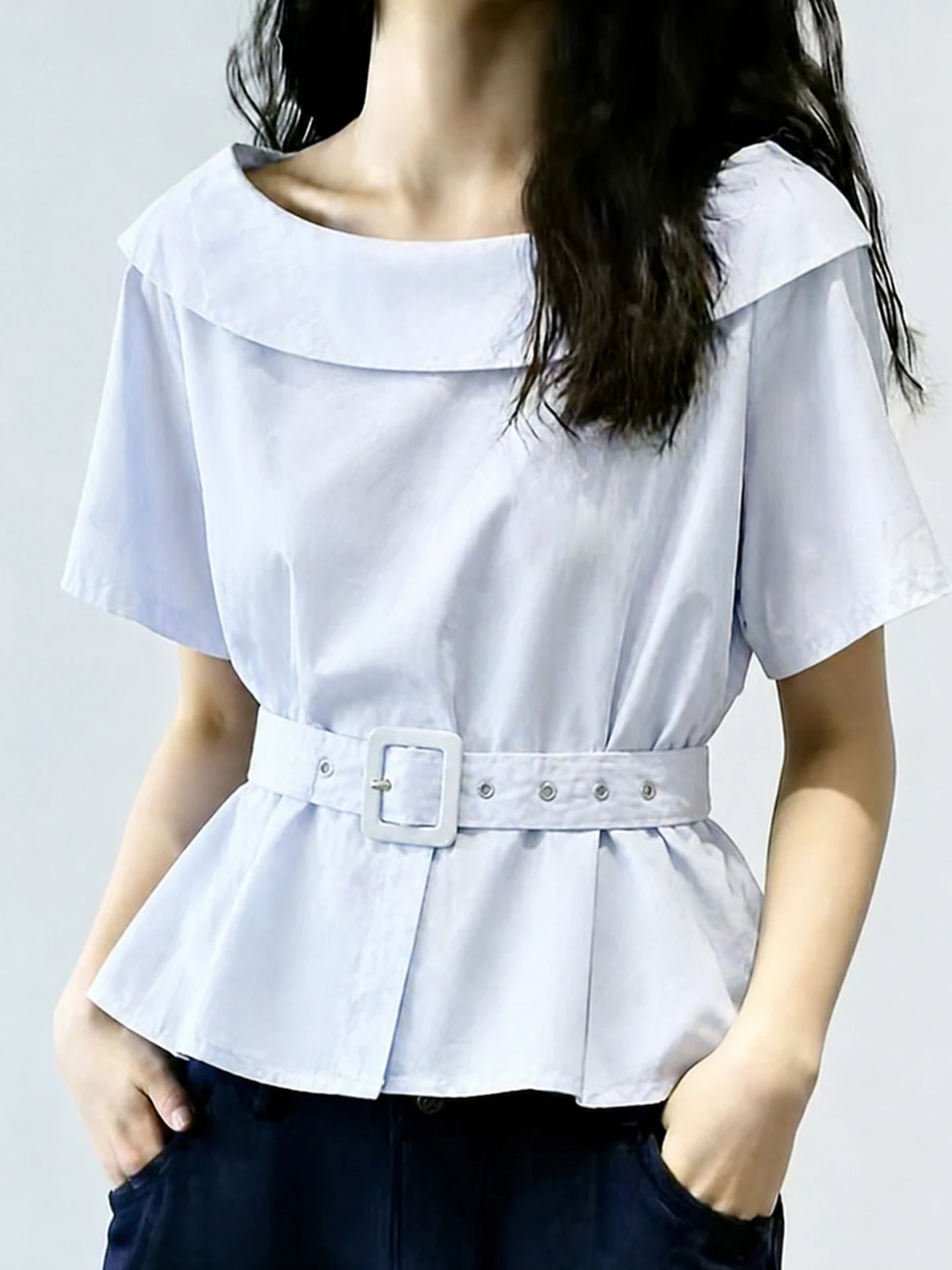 Fashionable Short Sleeve Shirt Women's Outerwear Commute Trend Slimming Top Elegant Summer Korean Style Small Shirt
Fashionable Short Sleeve Shirt Women's Outerwear Commute Trend Slimming Top Elegant Summer Korean Style Small Shirt