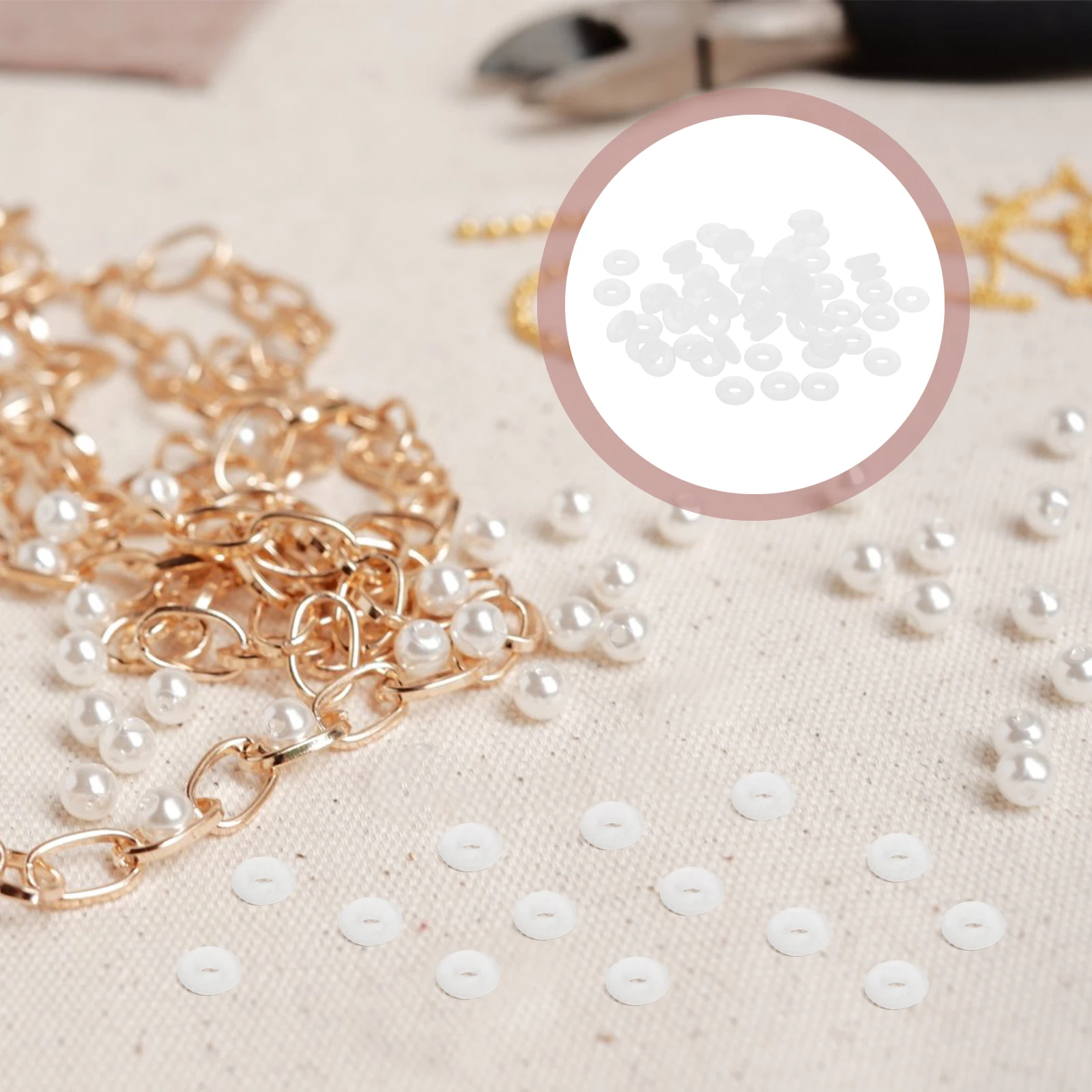 100 pcs Rubber Stopper Spacer Rings Waterproof Heat Resistant Jewelry Making Bracelet Necklace Diy Handmade Accessories Ring
100 pcs Rubber Stopper Spacer Rings Waterproof Heat Resistant Jewelry Making Bracelet Necklace Diy Handmade Accessories Ring