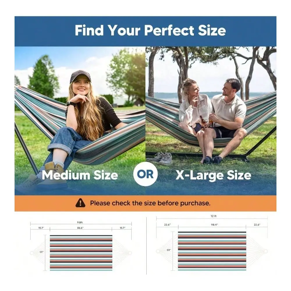 Outdoor Camping Double Hammock, Large 2 Person Hammock Camping, Green Red
Outdoor Camping Double Hammock, Large 2 Person Hammock Camping, Green Red