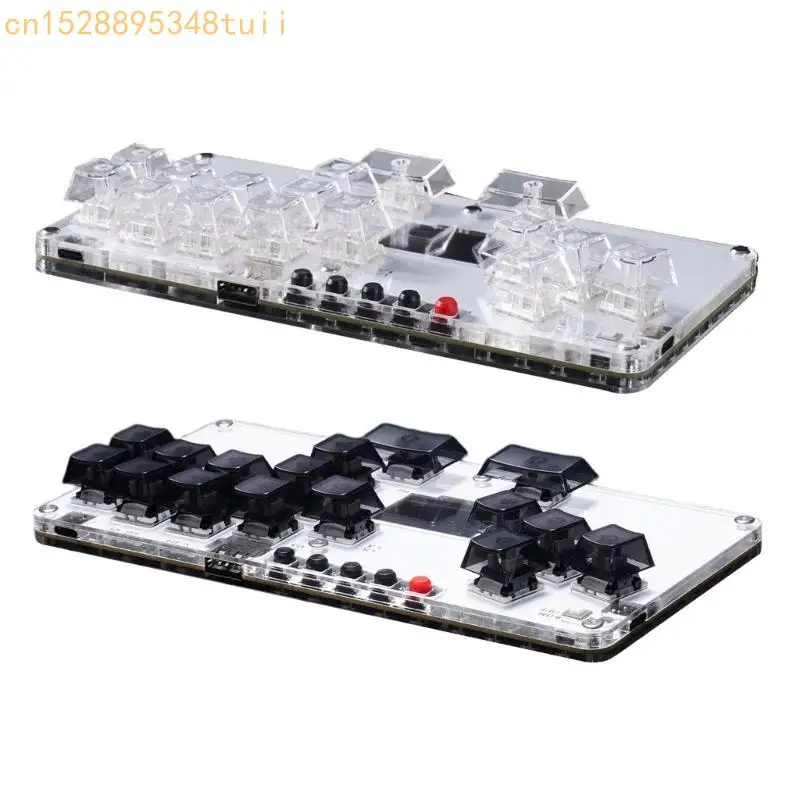 Y4QF 16Keys All Button Leverless Controller Gaming Keypad for PC Arcade Controller Arcade with Light
Y4QF 16Keys All Button Leverless Controller Gaming Keypad for PC Arcade Controller Arcade with Light