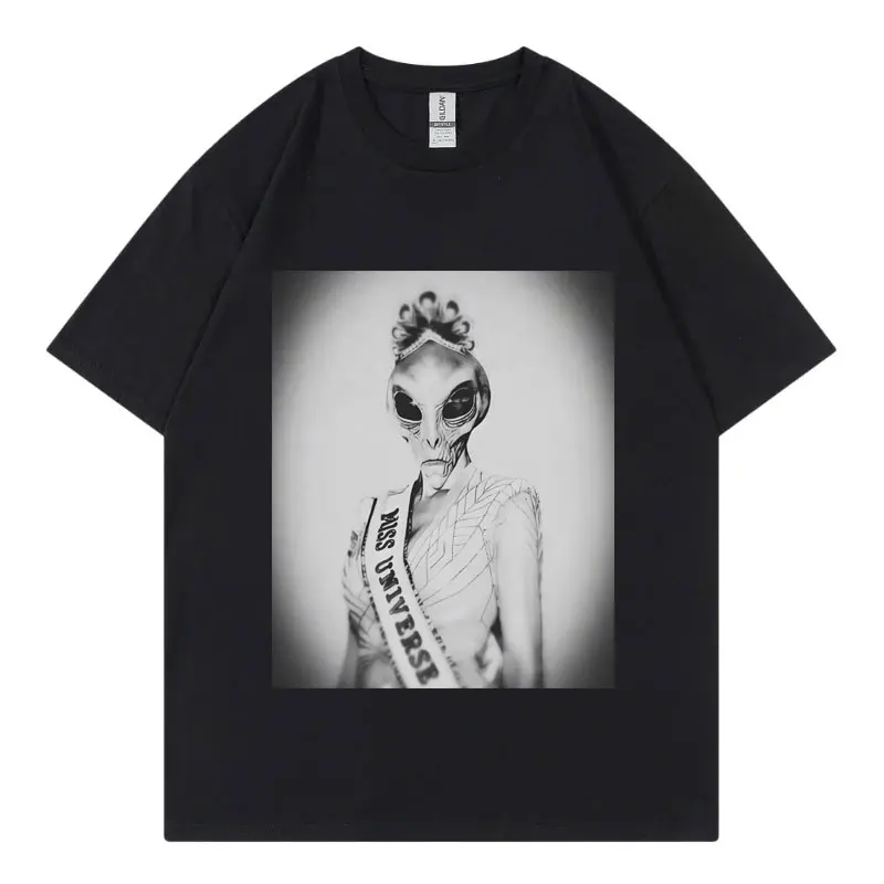Alien Miss Universe Funny Meme T-shirt Gothic Fashion Retro Short Sleeve T Shirt Men Women Clothing High Quality Cotton T-shirts
Alien Miss Universe Funny Meme T-shirt Gothic Fashion Retro Short Sleeve T Shirt Men Women Clothing High Quality Cotton T-shirts