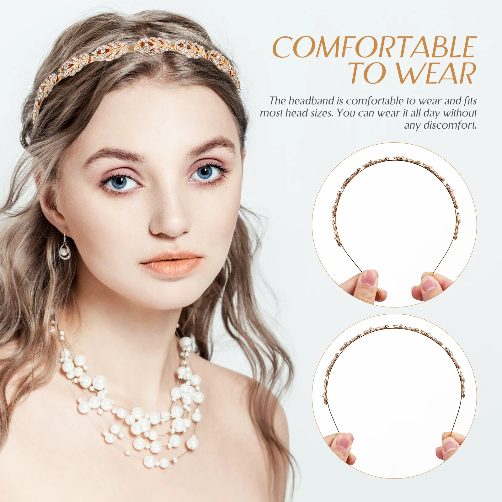 Alloy Full Glitter Headband Bridal Headband Golden Rhinestone Hair Hoops Women Wedding Party Headdress Shining Durable
Alloy Full Glitter Headband Bridal Headband Golden Rhinestone Hair Hoops Women Wedding Party Headdress Shining Durable