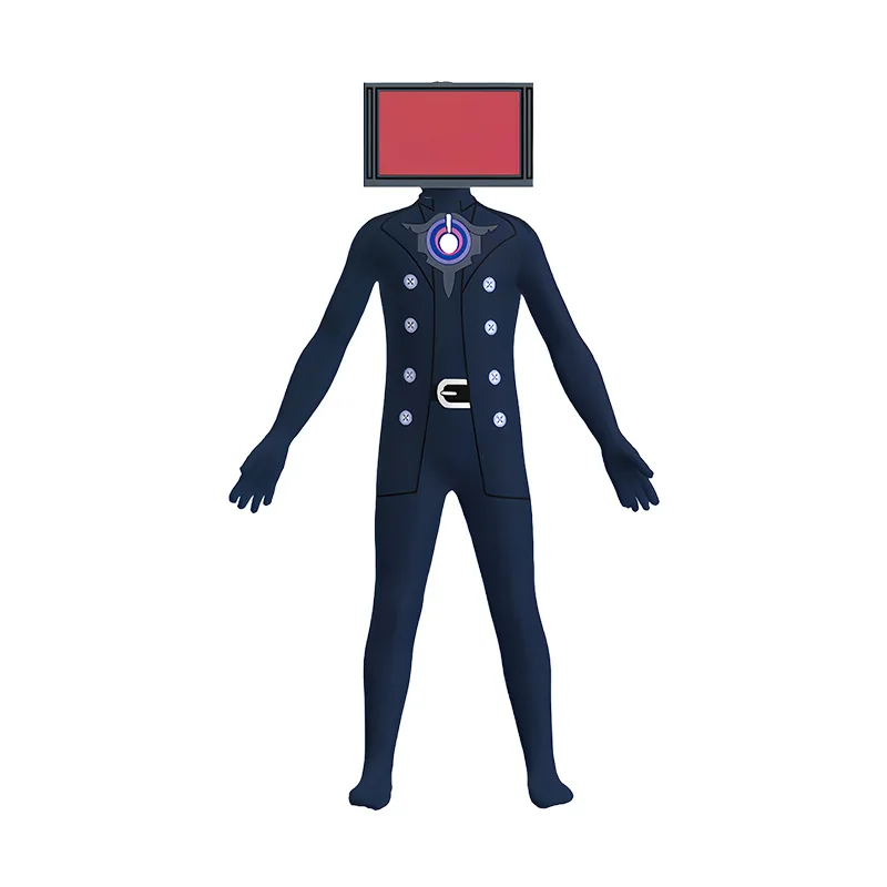 Хэллоуин Skibidi Туалет Монитор Цельный Костюм Облегающий Титан ТВ Человеческий Костюм Детский Сценический Костюм Из Полиэфирного Волокна
Хэллоуин Skibidi Туалет Монитор Цельный Костюм Облегающий Титан ТВ Человеческий Костюм Детский Сценический Костюм Из Полиэфирного Волокна