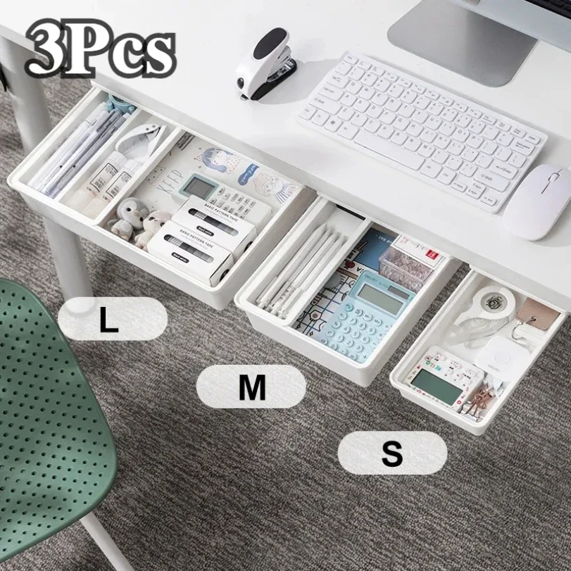 Stationery Organizer Hidden Storage Box Desk Storage Drawer Self-Adhesive Plastic Table Storage Holder Simple Sundries Cosmetics
Stationery Organizer Hidden Storage Box Desk Storage Drawer Self-Adhesive Plastic Table Storage Holder Simple Sundries Cosmetics