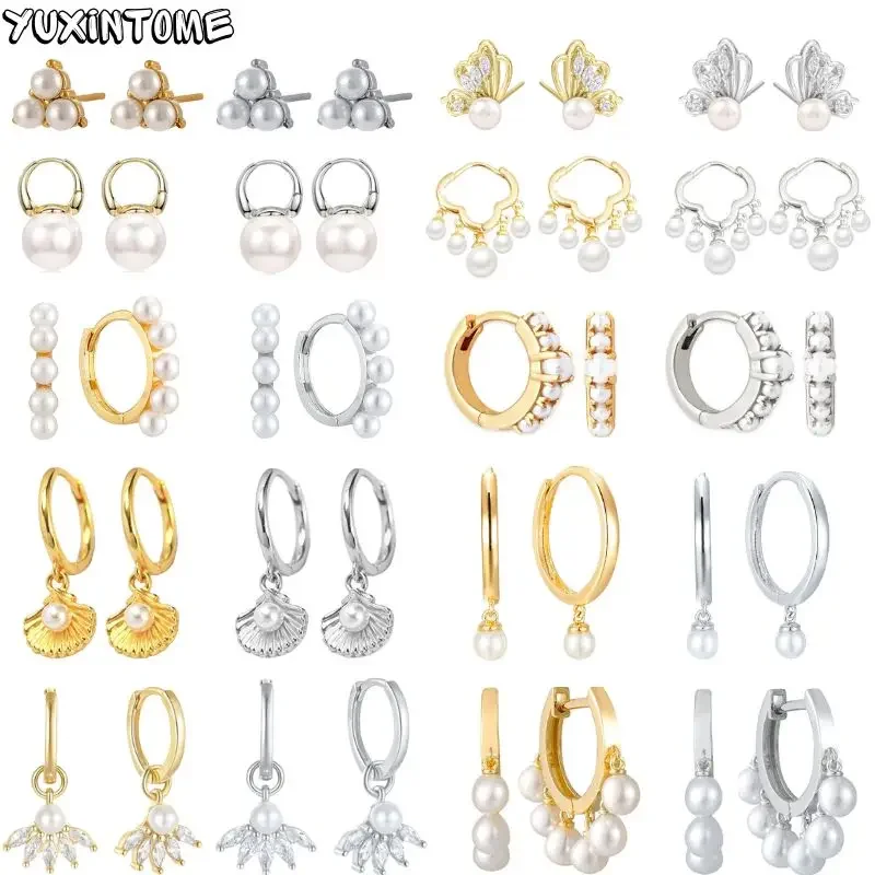 Luxury Pearl Earrings 925 Sterling Silver Needle Sea Shell Pendant Hoop Earrings For Women Exquisite Wedding Personality Jewelry
Luxury Pearl Earrings 925 Sterling Silver Needle Sea Shell Pendant Hoop Earrings For Women Exquisite Wedding Personality Jewelry