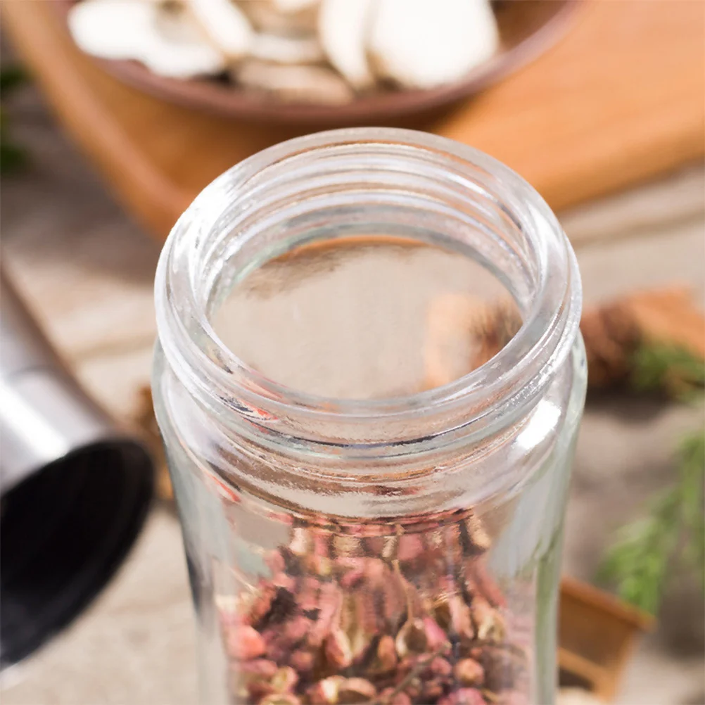 180ml Handheld Stainless Steel Salt Pepper Grinder Slim Waist Style Ceramic Core for Kitchen Table Use 
180ml Handheld Stainless Steel Salt Pepper Grinder Slim Waist Style Ceramic Core for Kitchen Table Use