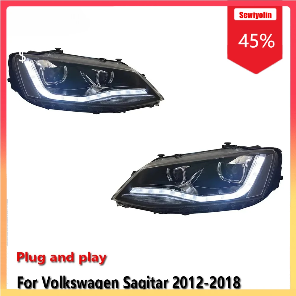 Car LED Headlight Automobile Parts For Volkswagen Sagitar 2012-2018 Fog DRL Brake Turn Signal Lamp Plug and Play 
Car LED Headlight Automobile Parts For Volkswagen Sagitar 2012-2018 Fog DRL Brake Turn Signal Lamp Plug and Play