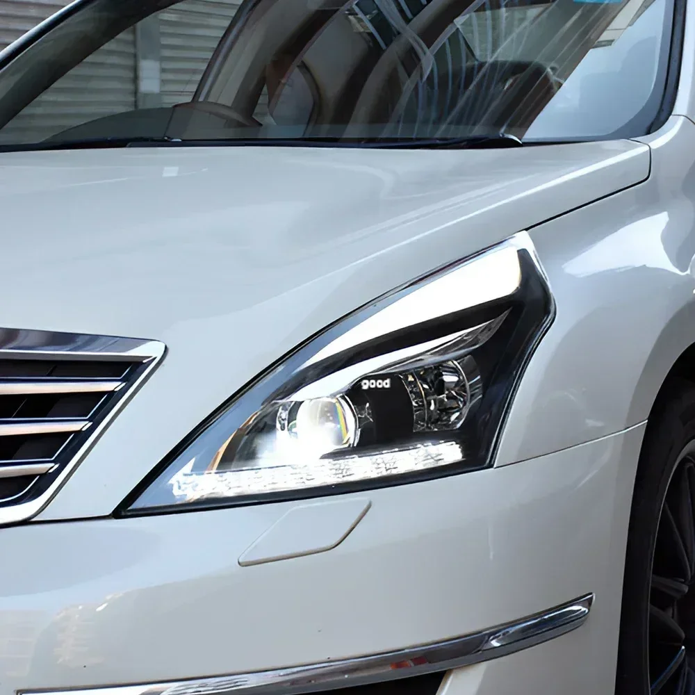 Для Nissan Teana 2009-2012 автомобильные передние фонари в сборе, обновленная высокая конфигурация, светодиодный объектив проектора, аксессуары для автомобильных фар
Для Nissan Teana 2009-2012 автомобильные передние фонари в сборе, обновленная высокая конфигурация, светодиодный объектив проектора, аксессуары для автомобильных фар