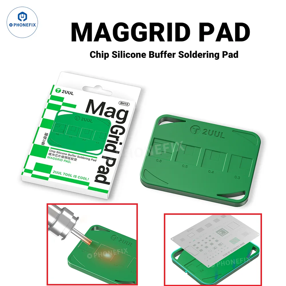 2UUL BH15 Curved Magnetic Silicone Mat Heat-resistant MagGrid Pad Universal Mobile Phone CPU BGA IC Soldering Tin Planting Pad
2UUL BH15 Curved Magnetic Silicone Mat Heat-resistant MagGrid Pad Universal Mobile Phone CPU BGA IC Soldering Tin Planting Pad