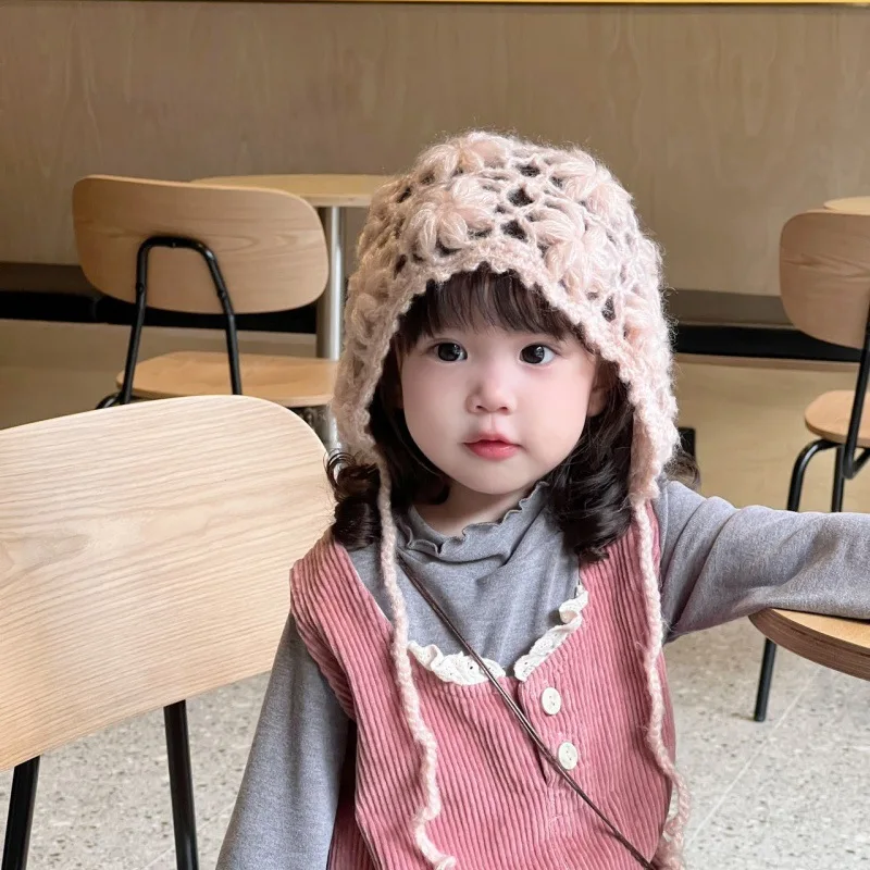 Children Knit Hat Autumn Winter Kids Balaclava Hollow Floral Crochet Hat Handmade Ins Style Warm Wool Knit Hood for Boys Girls
Children Knit Hat Autumn Winter Kids Balaclava Hollow Floral Crochet Hat Handmade Ins Style Warm Wool Knit Hood for Boys Girls