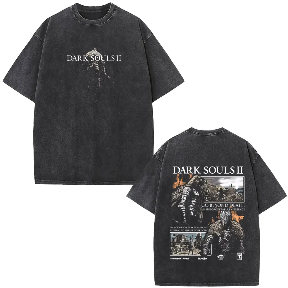 Washed Vintage Game Dark Souls Merch T-shirt Men Women Retro Gothic Rock T-shirts Male Fashion Punk Oversized T Shirt Streetwear
Washed Vintage Game Dark Souls Merch T-shirt Men Women Retro Gothic Rock T-shirts Male Fashion Punk Oversized T Shirt Streetwear