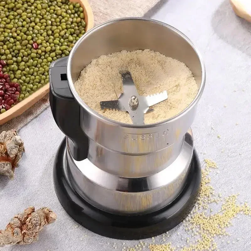 Электрическая многофункциональная кофемолка 400 Вт, кухонная кофемолка, орехи, фасоль, специи, зерношлифовальная машина для дома, кофемолка
Электрическая многофункциональная кофемолка 400 Вт, кухонная кофемолка, орехи, фасоль, специи, зерношлифовальная машина для дома, кофемолка