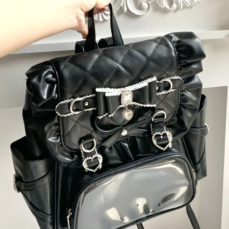 Y2K Bow Backpacks Butterfly Itabag Knot Girls Love PU Diamond Grid Sweet Cute Girl Ins Versatile Hollow Out Backpacks Itabag New
Y2K Bow Backpacks Butterfly Itabag Knot Girls Love PU Diamond Grid Sweet Cute Girl Ins Versatile Hollow Out Backpacks Itabag New