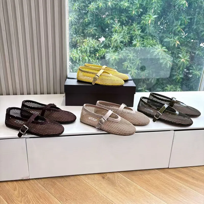 2025 New Breathable Fishing Net Genuine Leather Flat Mesh Strap Mary Jane Single Shoes Women's Ballet Sandals
2025 New Breathable Fishing Net Genuine Leather Flat Mesh Strap Mary Jane Single Shoes Women's Ballet Sandals