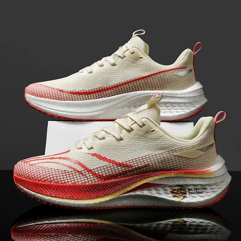 Fashion Men's and Women's Sports Running Shoes Casual Breathable Carbon Plate Wear-resistant Rubber Outsole Comfortable Sneakers
Fashion Men's and Women's Sports Running Shoes Casual Breathable Carbon Plate Wear-resistant Rubber Outsole Comfortable Sneakers