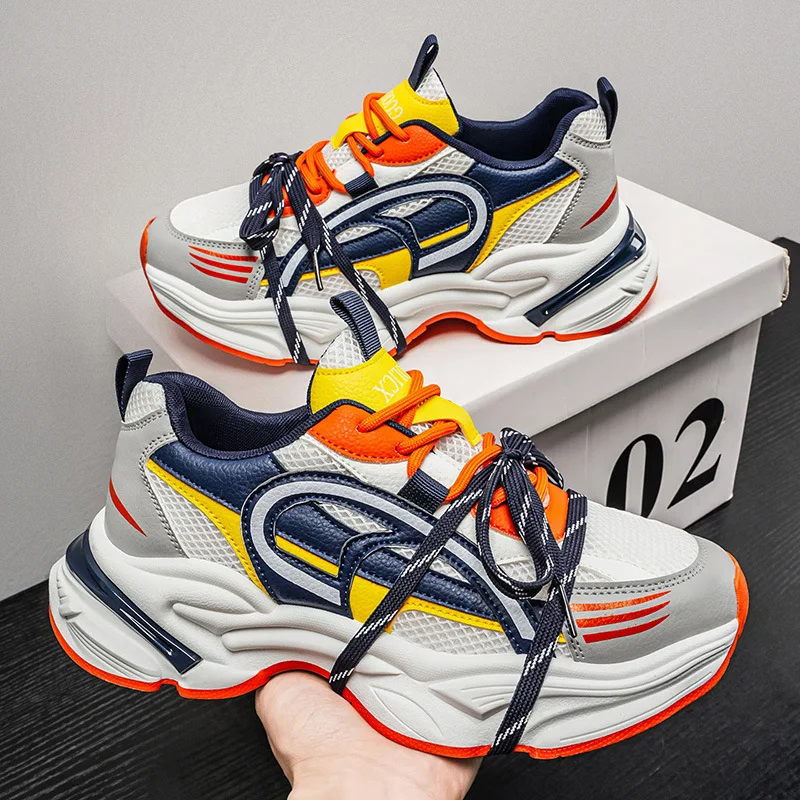 Men's Trendy Brand Casual Thick Soled Dad Shoes Height Increasing Lace up Fashionable Casual Sports Shoes
Men's Trendy Brand Casual Thick Soled Dad Shoes Height Increasing Lace up Fashionable Casual Sports Shoes