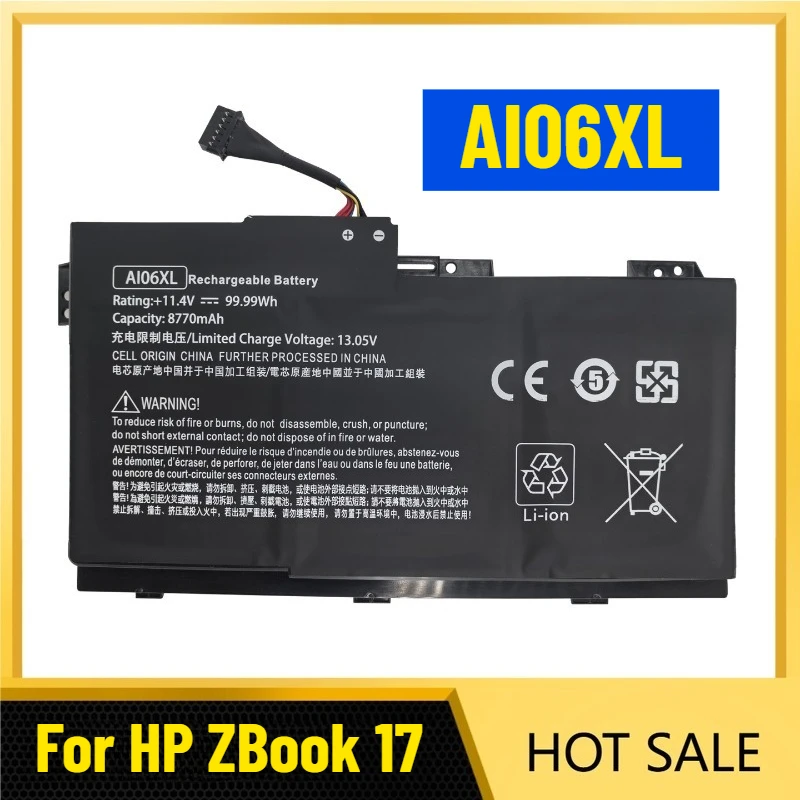 Brand New Laptop Battery for HP ZBook 17 G3 HSTNN-LB6X/C86C AI06XL
Brand New Laptop Battery for HP ZBook 17 G3 HSTNN-LB6X/C86C AI06XL