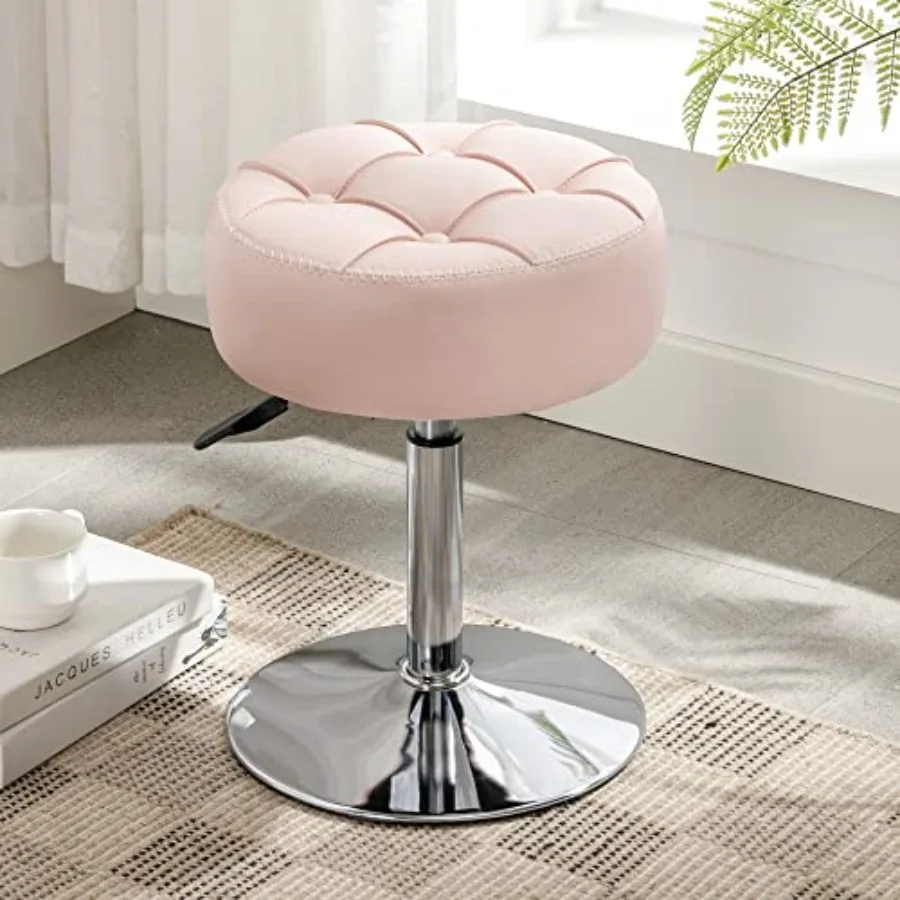 Adjustable Vanity Stool 360°Swivel Vanity Chair for Makeup Room Stool Chair for Vanity Small Faux Leather Vanity Stools for Bat
Adjustable Vanity Stool 360°Swivel Vanity Chair for Makeup Room Stool Chair for Vanity Small Faux Leather Vanity Stools for Bat
