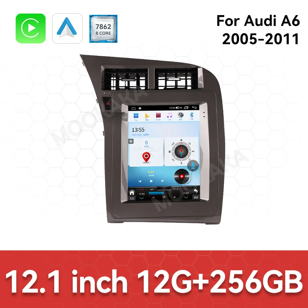 12,1-дюймовый автомобильный радиоприемник для Audi A6 2005-2011 Carplay Android Auto мультимедийный плеер GPS-навигация автомобильные интеллектуальные системы авторадио
12,1-дюймовый автомобильный радиоприемник для Audi A6 2005-2011 Carplay Android Auto мультимедийный плеер GPS-навигация автомобильные интеллектуальные системы авторадио