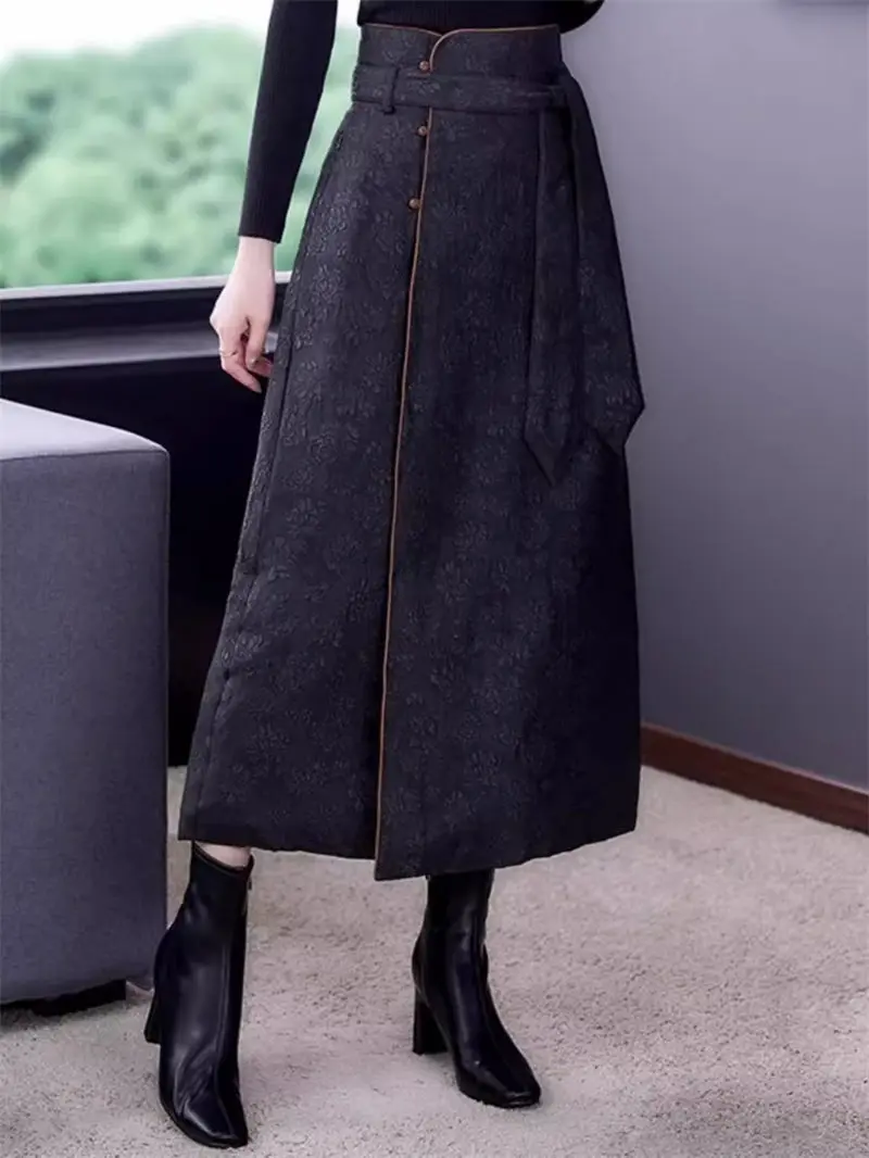 Down Cotton Skirt A Line Autumn And Winter Women 2023 New Retro Fashion Elegant High Waist Skirt Long Jupe Femme Faldas Z4252
Down Cotton Skirt A Line Autumn And Winter Women 2023 New Retro Fashion Elegant High Waist Skirt Long Jupe Femme Faldas Z4252