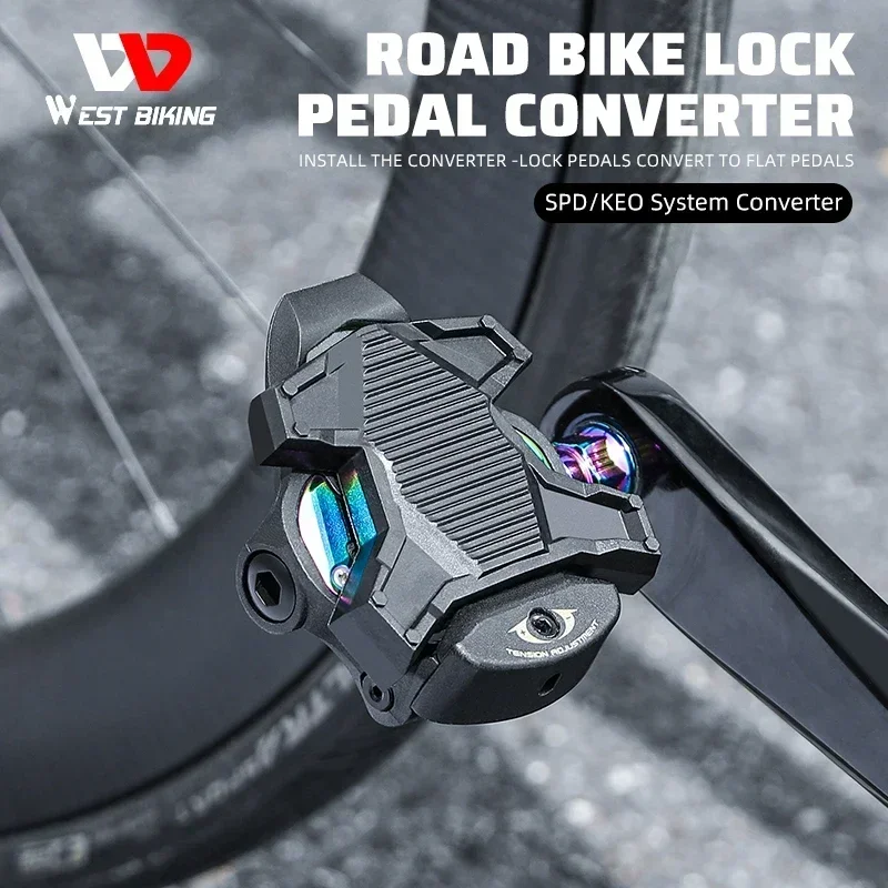 WEST BIKING самоблокирующийся адаптер для платформы педаль для SPD/KEO универсальные велосипедные педали конвертеры без зажимов для плоских противоскользящих педалей 
WEST BIKING самоблокирующийся адаптер для платформы педаль для SPD/KEO универсальные велосипедные педали конвертеры без зажимов для плоских противоскользящих педалей