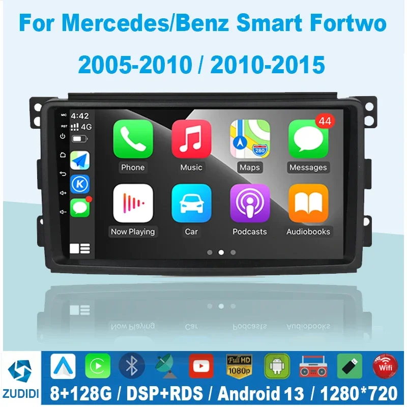 Автомагнитола для Mercedes Benz Smart Fortwo 2006 2007 2008 2009 2011-2015, мультимедийный проигрыватель на Android, 2 Din, навигатор для Carplay, GPS
Автомагнитола для Mercedes Benz Smart Fortwo 2006 2007 2008 2009 2011-2015, мультимедийный проигрыватель на Android, 2 Din, навигатор для Carplay, GPS