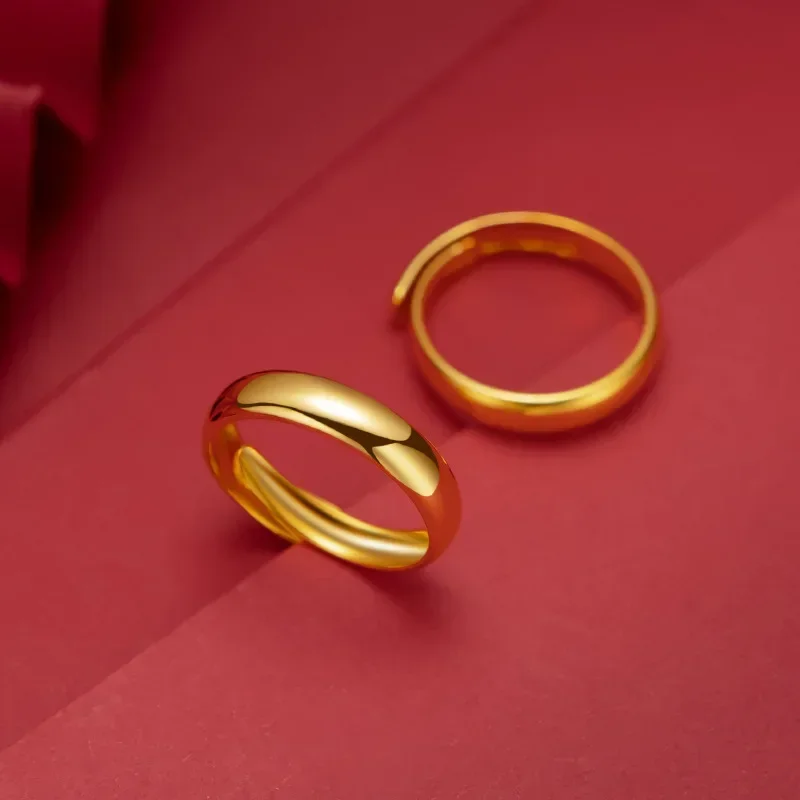 9999 Real Gold 24K Light Noodle Ring Men's and Women's Pure Gold Live Mouth Plain Face Ring
9999 Real Gold 24K Light Noodle Ring Men's and Women's Pure Gold Live Mouth Plain Face Ring