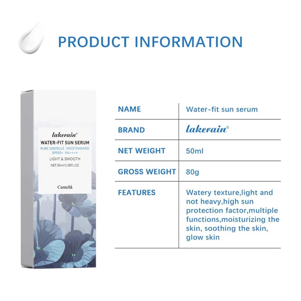A71P Brightening Sunscreen,Centella Sunscreen with 50 Times Anti-UV Waterproof Moisturizing Sunblock
A71P Brightening Sunscreen,Centella Sunscreen with 50 Times Anti-UV Waterproof Moisturizing Sunblock