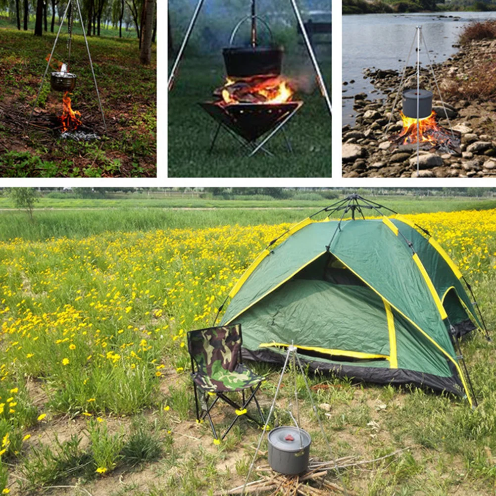 Adjustable Stainless Steel Outdoor Camping Triangle Bracket Bonfire Tripod Hanging Rack For Use No Pot Included
Adjustable Stainless Steel Outdoor Camping Triangle Bracket Bonfire Tripod Hanging Rack For Use No Pot Included