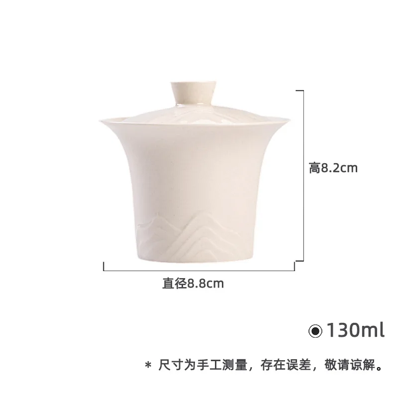 Ash Relief Thousand Miles of Rivers and Mountains Gaiwan Kung Fu Set Household Ceramic Elegant Imitation Burnt Scholar Tea B
Ash Relief Thousand Miles of Rivers and Mountains Gaiwan Kung Fu Set Household Ceramic Elegant Imitation Burnt Scholar Tea B