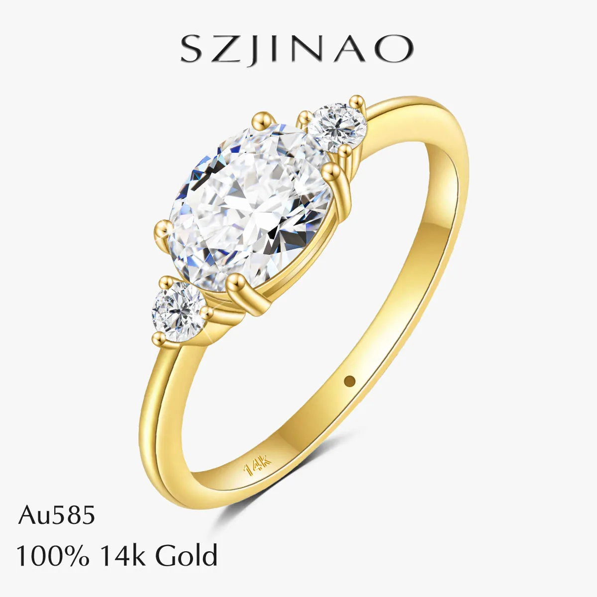 6x8mm D Color Oval Moissanite Diamond Ring 14K Gold Au585 GRA Certified for Women Wedding Party Jewelry Lucky Band Gifts
6x8mm D Color Oval Moissanite Diamond Ring 14K Gold Au585 GRA Certified for Women Wedding Party Jewelry Lucky Band Gifts
