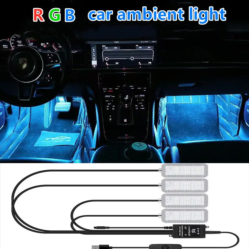 LED Car Interior Ambient Lights Auto RGB Decorative Lamp Foot Strip Lighting Kit Accessories Remote App Music Control
LED Car Interior Ambient Lights Auto RGB Decorative Lamp Foot Strip Lighting Kit Accessories Remote App Music Control