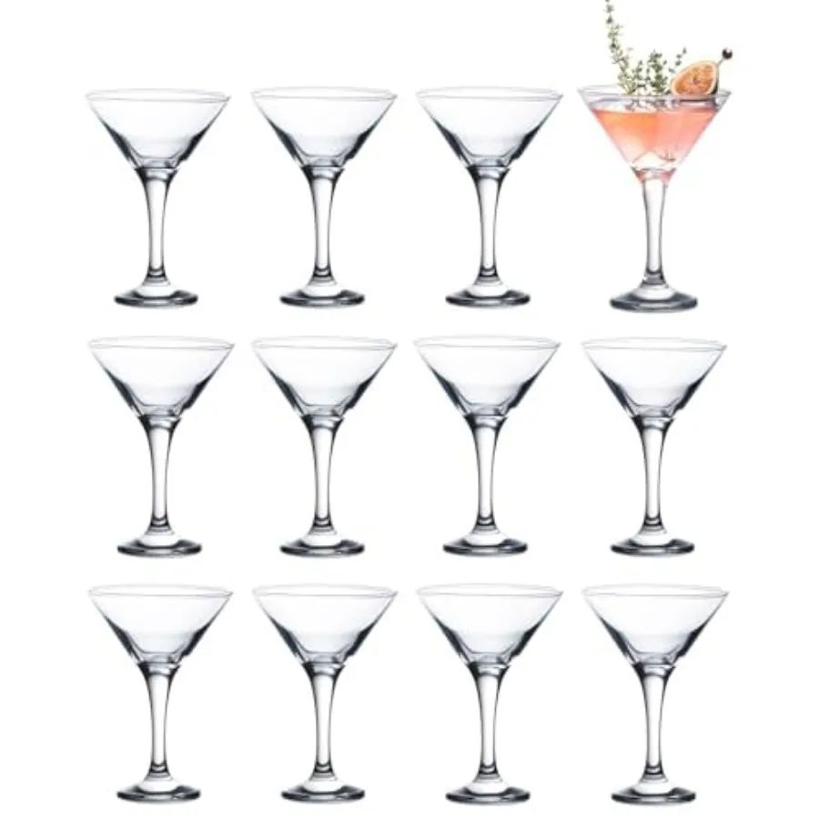 Martini Glasses Set of 12 5.2 oz Cocktail Glasses with Stem Elegant Cosmopolitan Glasses for Martinis and Cocktails Dishwasher
Martini Glasses Set of 12 5.2 oz Cocktail Glasses with Stem Elegant Cosmopolitan Glasses for Martinis and Cocktails Dishwasher