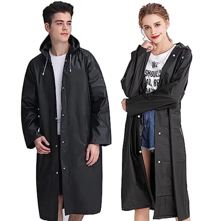 Reusable Adults Rain Ponchos, 2 Pcs EVA Portable Raincoats for Women Men with Hood for Disney Outdoor
Reusable Adults Rain Ponchos, 2 Pcs EVA Portable Raincoats for Women Men with Hood for Disney Outdoor
