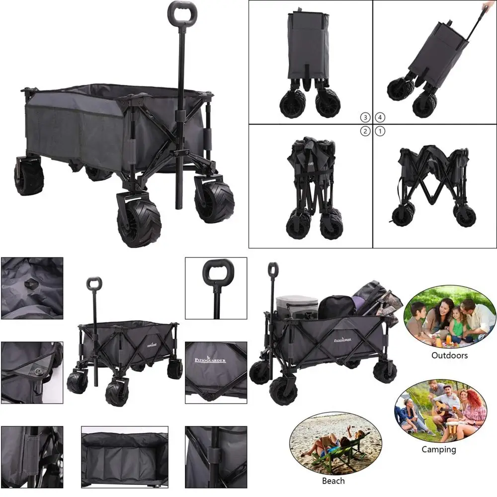 Durable All-Terrain Folding Wagon for Outdoor and Beach Activities with Heavy-Duty Garden Cart Features
Durable All-Terrain Folding Wagon for Outdoor and Beach Activities with Heavy-Duty Garden Cart Features