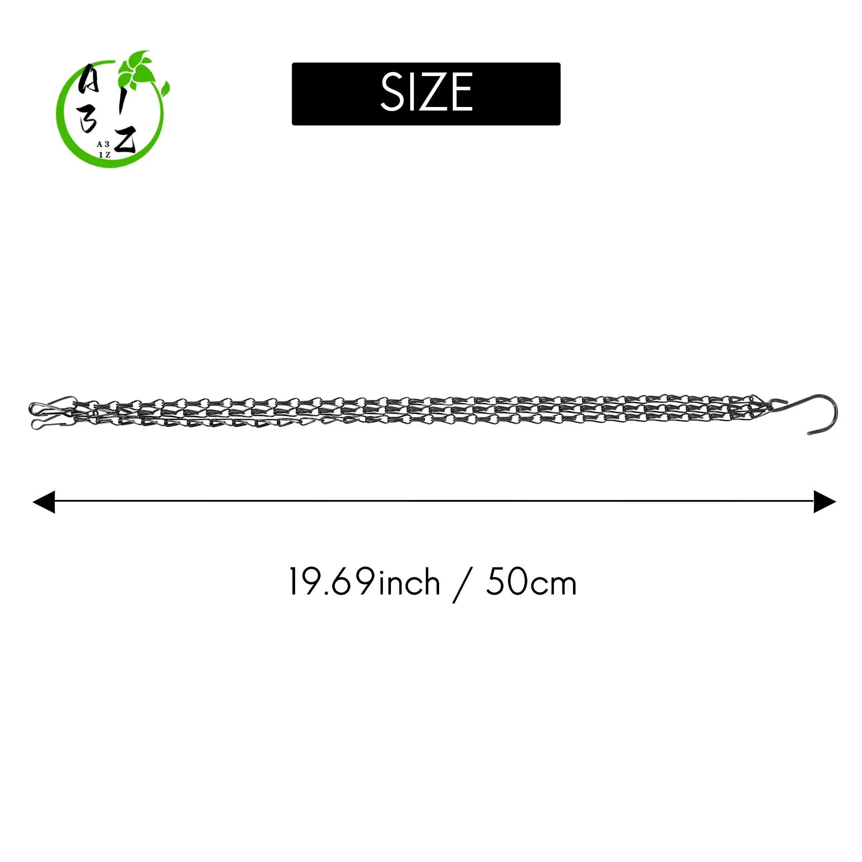 A31Z-6 Pack Hanging Chain, HEAVY DUTY 50Cm Hanging Flower Basket Replacement Chain -3 Point Garden Plant Hanger For Outdoor Or I
A31Z-6 Pack Hanging Chain, HEAVY DUTY 50Cm Hanging Flower Basket Replacement Chain -3 Point Garden Plant Hanger For Outdoor Or I