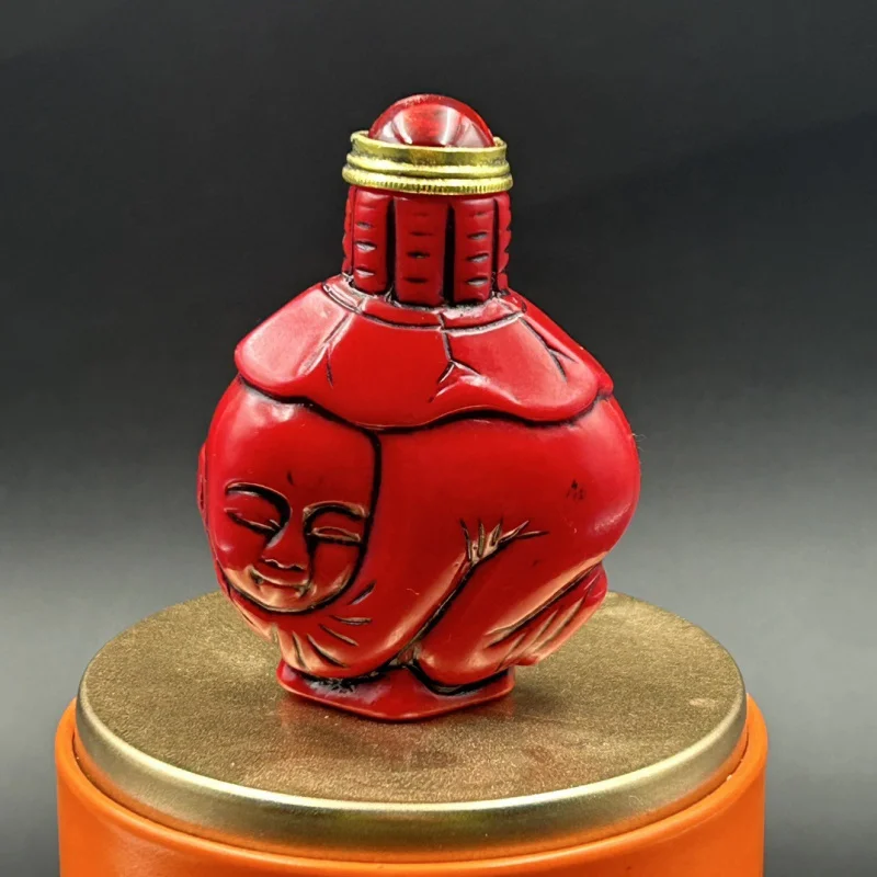 Antique Miscellaneous ImitationshanHorn Snuff Bottle Double-Sided Carving Snuffware Inner Painting Snuff Bottle Ornament Small D
Antique Miscellaneous ImitationshanHorn Snuff Bottle Double-Sided Carving Snuffware Inner Painting Snuff Bottle Ornament Small D