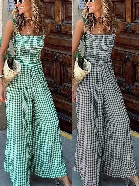 High Waist Striped Jumpsuit Belted Waist ter Ne Long Pants Street Sle Women's One-Piece Suit Polyester Summer 2025
High Waist Striped Jumpsuit Belted Waist ter Ne Long Pants Street Sle Women's One-Piece Suit Polyester Summer 2025